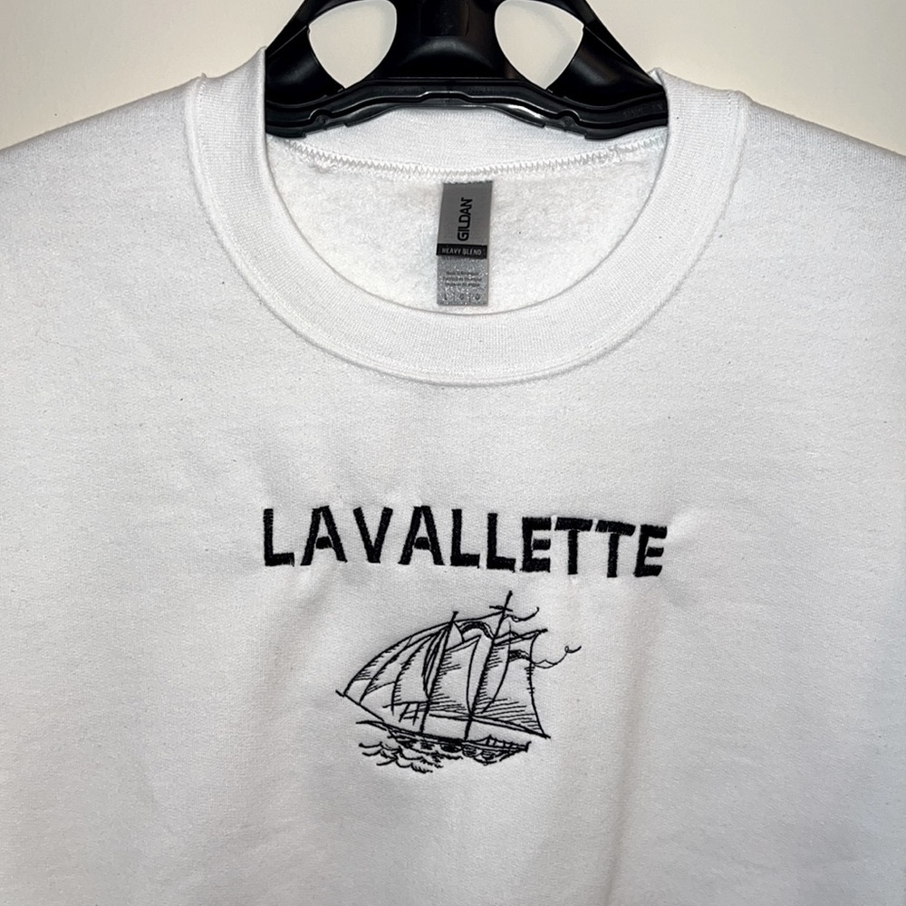 Lavallette Beach Jersey Shore White Sweater - Picture 4 of 4